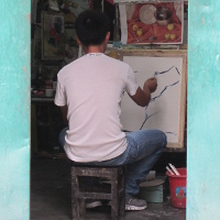 Boy Painting